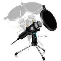 Microphone à condensateur USB professionnel Biner E300 pour ordinateur de bureau, pour l'enregistrement, la diffusion en direct, le jeu