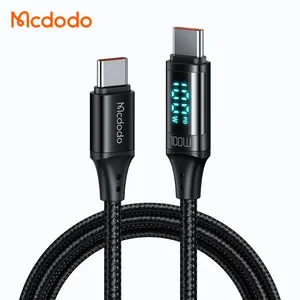Usb c to Usb c 1.2 Meter Cable Led Digital Display HD 100W With E-mark 5Amp Fast Charge Data Laptop Cable For macbook matebook