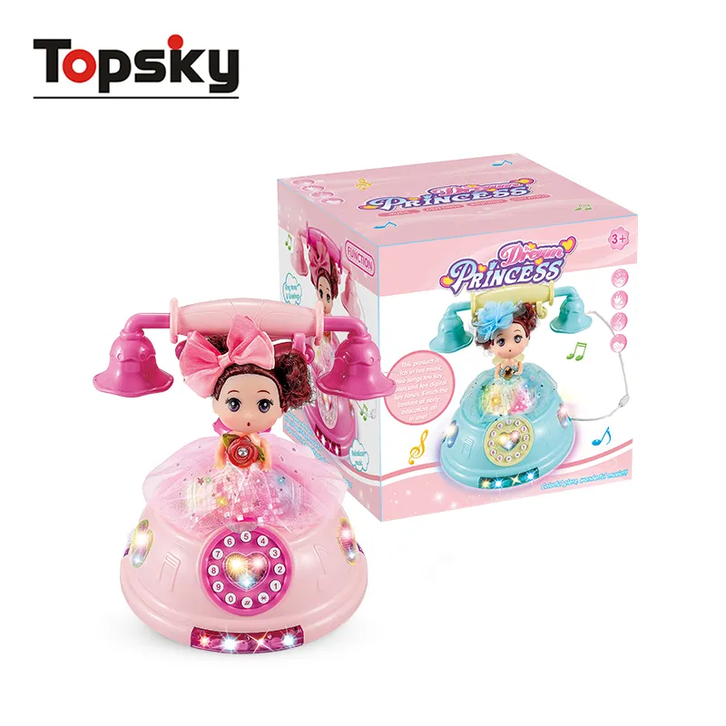 Hot Sale Kinder Neueste Mode Lernspiel zeug Telefon Baby Handy Spielzeug Prinzessin Anruf Telefon mit GCC