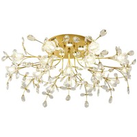 ENSEMBLE Nouvelle Maison Intérieur Cristal Plafonniers Lustres Modernes Lampes Suspendues pour Hauts Plafonds