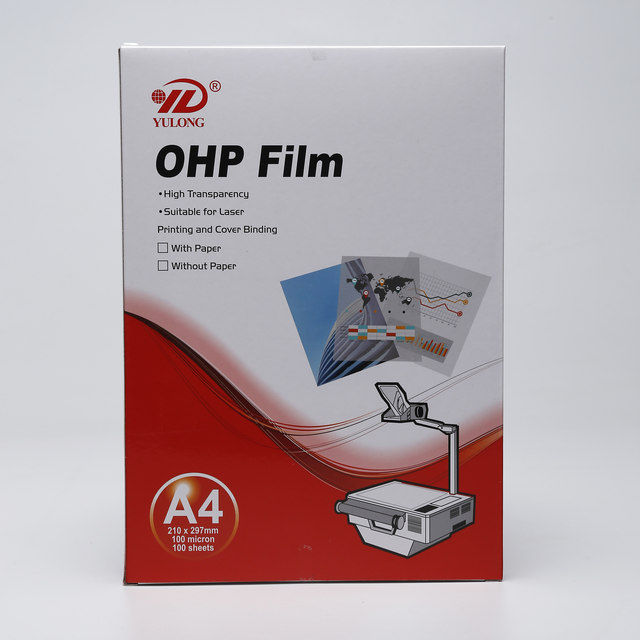 A4 Size OHP Transparency Film with Soft PET Material for Paper Usage