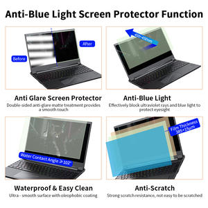 Protection d'écran pour ordinateur portable Gigabyte, certifiée TUV, 15,6 pouces, sur mesure, en gros, amovible, anti-lumière bleue, mate, anti-reflets, PET, 0,38 mm - Product Image 3