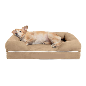 Sofá ortopédico de espuma viscoelástica para mascotas, cama de lujo para perros y gatos, de ante, venta al por mayor - Product Image 1