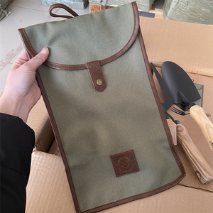 Juego de dos piezas de jardinería de moda de caja de cartón con cabeza de acero al carbono con mango de madera herramientas manuales de plantación de jardín de embalaje - Product Image 3