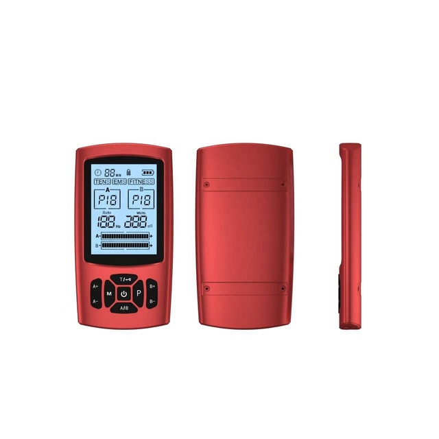 Compact TENS Machine with Wireless Remote Control for Muscular Pain Relief Pocket-Sized Body Massager in 5 Colors