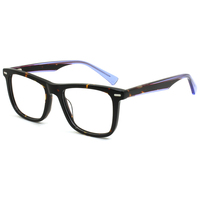Gafas de Sol de Diseño Cuadradas de Acetato para Hombre, Montura de Gafas de Moda de Lujo 2026, Gafas Ópticas Deportivas para Ocio al Aire Libre