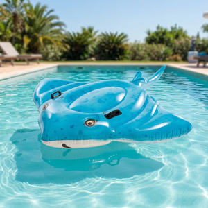Intex Stingray Ride-On Float <b>Inflatable</b> Water Raft for <b>Kids</b> and Adults Made in US - Product Image 2