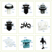 Clips de fixation en plastique pour panneau de recueil d'eau du capot, attaches pour panneau déflecteur d'eau de voiture, pièces de rechange