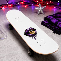 Autocollants personnalisés crâne gothique sombre, étanches, résistants aux UV, en PVC découpé, pour casque et skateboard