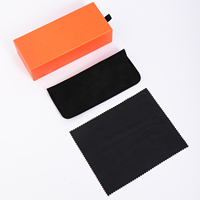 Étui à lunettes portable de marque Lmamba de haute qualité, sac à lunettes orange, boîte à lunettes de soleil, ensemble d'emballage pour lunettes, logo personnalisé