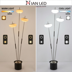 Minimalist Modern Adjustable Height Waterproof Black+Gold Bedroom Bedside Floor Light Living Room Corner Decorative Floor Lamp - Product Image 2