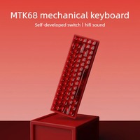 [OEM/ODM] Keyboard Gaming Mekanik MTK68 Gasket Hot-swap RGB Backlight Keyboard Kabel dengan Cetakan/Bahasa/Logo/Kemasan Kustom