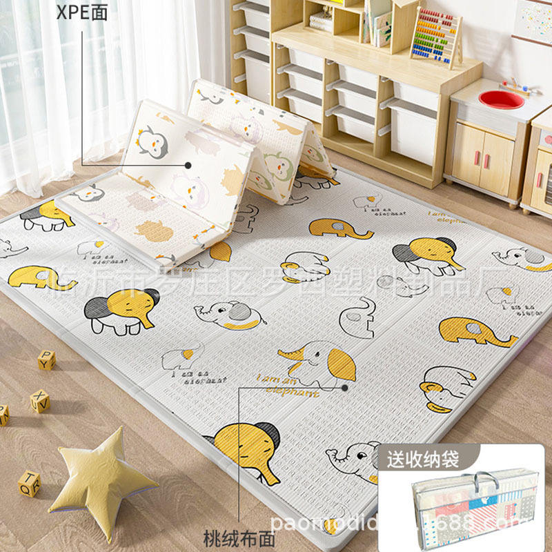 ช้างป่า + เพนกวินที่มีสีสัน [กำมะหยี่พีช/XPE]