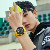 Mark Fairwhale Transformers Megatron Bumblebee Elektronik Saat 10atm Su Geçirmez Kauçuk Kayış 49mm Kadran Spor Kol Saati FW-7110