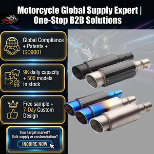 Nouveau remplacement universel de tuyau d'échappement de moto pour <span class=keywords><strong>silencieux</strong></span> GP-Project <span class=keywords><strong>MT07</strong></span> R3 Z400 - Product Image 1