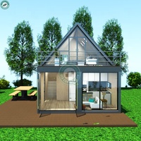 36 m² Expédition Modulaire Conteneur Loft avec Salle de Bains 2 Chambres Loft Maison avec Mezzanine en Pologne