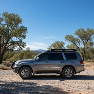 Barra Transversal de Aleación de Aluminio para Techo, Universal, Capacidad de 100 kg, Molduras Negras, Bloqueable, Elevada - Product Image 2