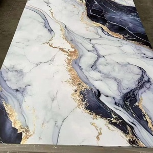 Chất lượng cao PVC UV tấm đá cẩm thạch tường Bảng điều khiển nhựa cứng trang trí bảng điều khiển với dịch vụ cắt UV bảng đá cẩm thạch mô hình - Product Image 3