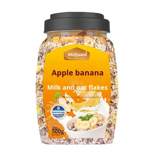 Fiocchi d'Avena al Latte di Mela e Banana 500g in Bottiglia per Stitichezza, Dieta Grassa, <span class=keywords><strong>Colazione</strong></span>, Bevanda Istantanea, Sostituto del Pasto, Alimento di Base - Product Image 5