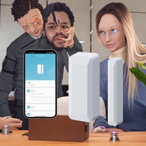 Tuya thông minh ZigBee không dây nhựa liên hệ với Detector Home khách sạn an ninh Pin điều khiển bằng giọng nói cửa sổ mở cảm biến báo động - Product Image 3