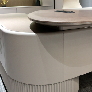 Escritorio Ejecutivo de Madera para Gerente, Mesa de Oficina con Gabinete Lateral de Gran Capacidad - Product Image 3