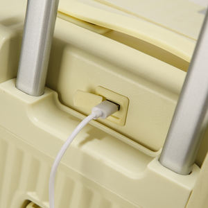 Groothandel 2024 Nieuwe <span class=keywords><strong>Abs</strong></span> Aluminium Frame Bagageset Met Metalen <span class=keywords><strong>Trolley</strong></span> Tas Voor Handbagage 20 Inch - Product Image 6