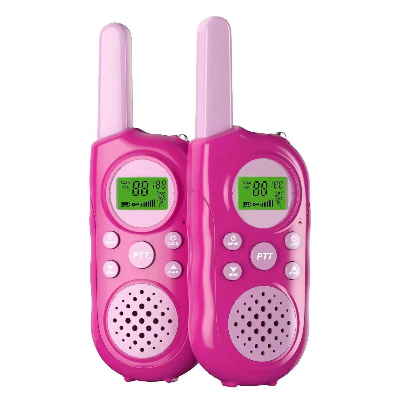 Admitrack เครื่องรับส่งวิทยุมือถือสำหรับเด็กผู้ชาย,วิทยุสื่อสารโทรศัพท์ของเล่นเด็กสีชมพูขนาด0.5W Dimy สำหรับเด็กชาย22ช่องสัญญาณ2ทาง
