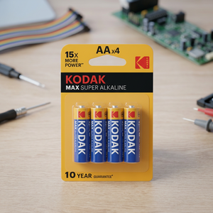 4 Pezzi Batterie Alcaline Kodak Max Super 1,5V LR06 AA (Blister) Modello K4006 20.000 Pezzi - Product Image 3