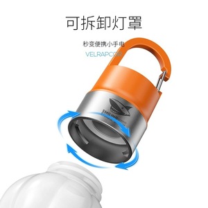 Mini Linterna LED Portátil con Forma de Tiburón Sonriente, Lámpara de Camping Recargable con Presión Manual, Bombilla para Tapas de Botella - Product Image 2