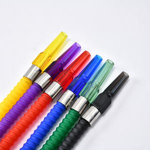 Commercio all'ingrosso di <span class=keywords><strong>tubi</strong></span> lunghi in silicone manico narghilè, bocchini in acciaio <span class=keywords><strong>inox</strong></span>, <span class=keywords><strong>tubi</strong></span> filettati in PVC tinta unita e estensibili - Product Image 4