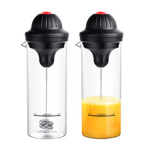 Espumador de Leche Eléctrico para el Hogar A758 con Batería de 15 Onzas Mini Diseño Portátil de Vidrio y Material ABS de Gran Capacidad - Product Image 1