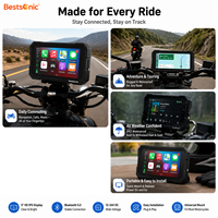 Bestsonic Pantalla Inteligente CarPlay de 5 Pulgadas Compatible con Todas las Motocicletas, Antirrobo, Fácil Instalación en 60 Segundos, Sistema de Navegación