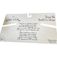 Cintres d'emballage en carton pour bavoirs bébé en silicone, avec logo personnalisé, prix usine