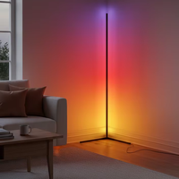 Lámparas de Pie de Esquina Inteligentes LED RGB Modernas para Decoración del Hogar con Clasificación IP65 Iluminación Interior con Soporte y Luz Decorativa