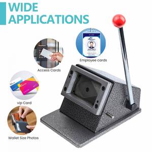 Machine de découpe manuelle de badges pour cartes d'identité PVC 86*54, découpeuse de cartes de visite – Vente directe usine - Product Image 5