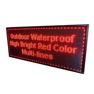Panneau LED RGX DIP 320*160mm Panneau d'affichage à mots rouges Alerte d'information pour parking Défilement extérieur Affichage LED à couleur rouge unique - Product Image 5
