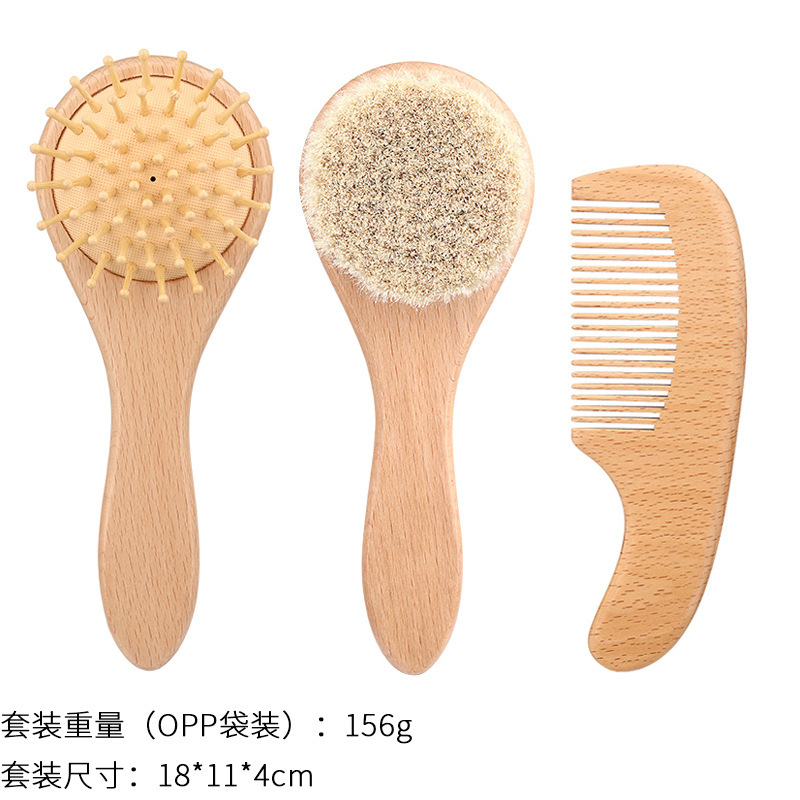 Brosse en bois 3pcs du hêtre 12 # par ensemble