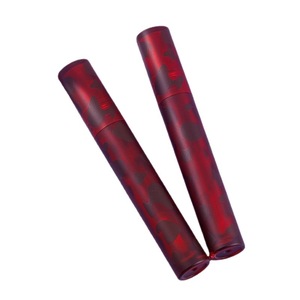 Leopard Print Amber Lip Gloss 4ml Round Tube Glossy Finish Cosmetic Packaging Empty Refillable Lip Gloss <b>Container</b> - Product Image 5