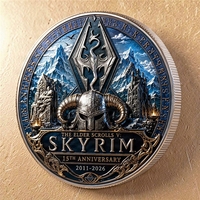 Pièce de monnaie en métal bronze de 45 mm peinte sur mesure avec impression typographique, thèmes de graduation, alimentation, vin, moto, vélo, objet de collection artistique, cadeau