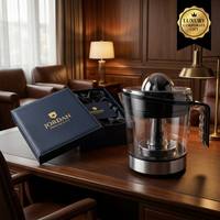 Presse-agrumes électrique haut de gamme 1,0 L avec base en acier inoxydable et boîtier en plastique 40W, écologique, coffret de luxe