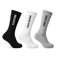 Fabricant de chaussettes personnalisées, chaussettes en coton tricotées sur mesure, chaussettes de sport décontractées pour hommes, logo personnalisé