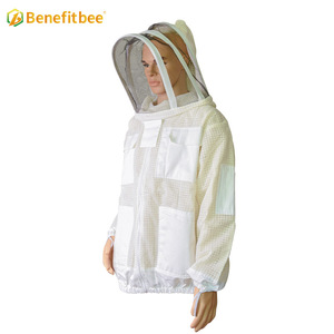 Traje de Apicultura, Equipo de Apicultura, Chaqueta de Apicultura Ventilada de <span class=keywords><strong>Malla</strong></span> con Capucha y Velo - Product Image 4