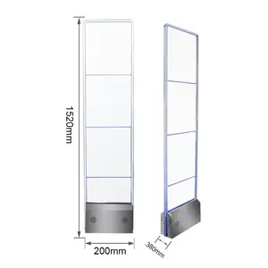 EAS RF système acrylique alarme antenne de sécurité Scanner étiquette dure capteur d'étiquette souple supermarché porte antivol