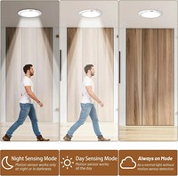 Lampe de plafond à détecteur de mouvement, rechargeable par USB Type-C, magnétique, sans fil, murale, télécommandée, veilleuse LED pour cuisine et vestiaire