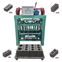 Machine à fabriquer des blocs de qualité industrielle QT4-35, usine de briques en ciment semi-automatique pour une exploitation continue 24h/24 et 7j/7