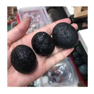 New arrivals crystals healing stone rough gemstone citrine black Czech meteorite rough stone for sale
