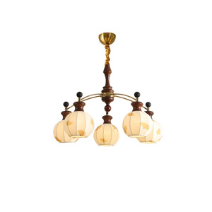 French Retro Style Chandelier Multi Head E27 <b>LED</b> <b>Light</b> Gold Body Bedroom Study Lighting - Product Image 4