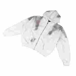 Vente en gros Sweatshirt à capuche court vintage 100% Coton de haute qualité, grande taille, avec fermeture éclair quart de tour et motif gaufré 3D, style polo ou robe - Product Image 1