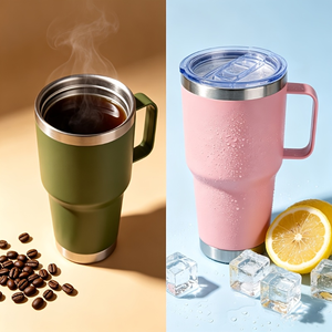 Stainless Steel Tumbler Double Wall Vacuum <b>Insulated</b> Travel <b>Mug</b> with Lid Wide Mouth for Office Camping Car - Product Image 5