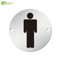 Porte de femmes chantant en acier inoxydable Distinguer le sexe Porte de toilette chanter